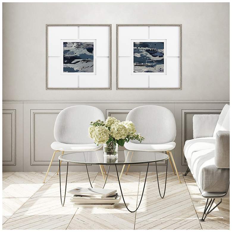 Image 4 Imprint II 25"W x 25"H Framed Art Set of 2 more views
