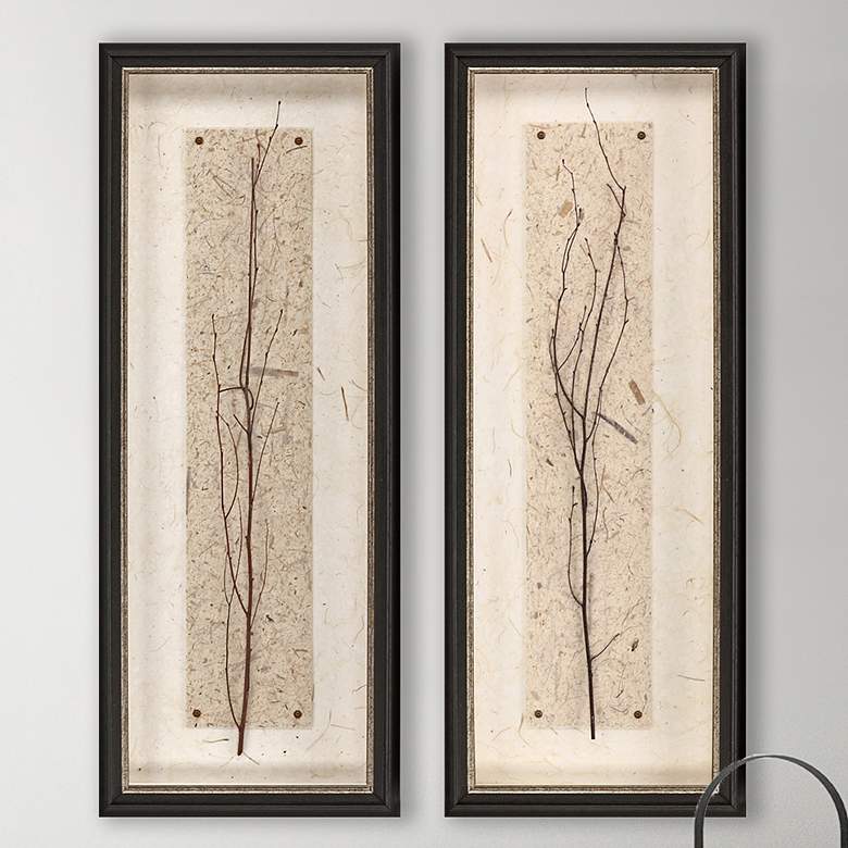 Image 2 In Balance 32 inchH 2-Piece Mixed Media Framed Wall Art Set