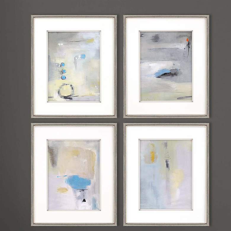Image 2 In Slow Motion 24" High 4-Piece Framed Giclee Wall Art Set