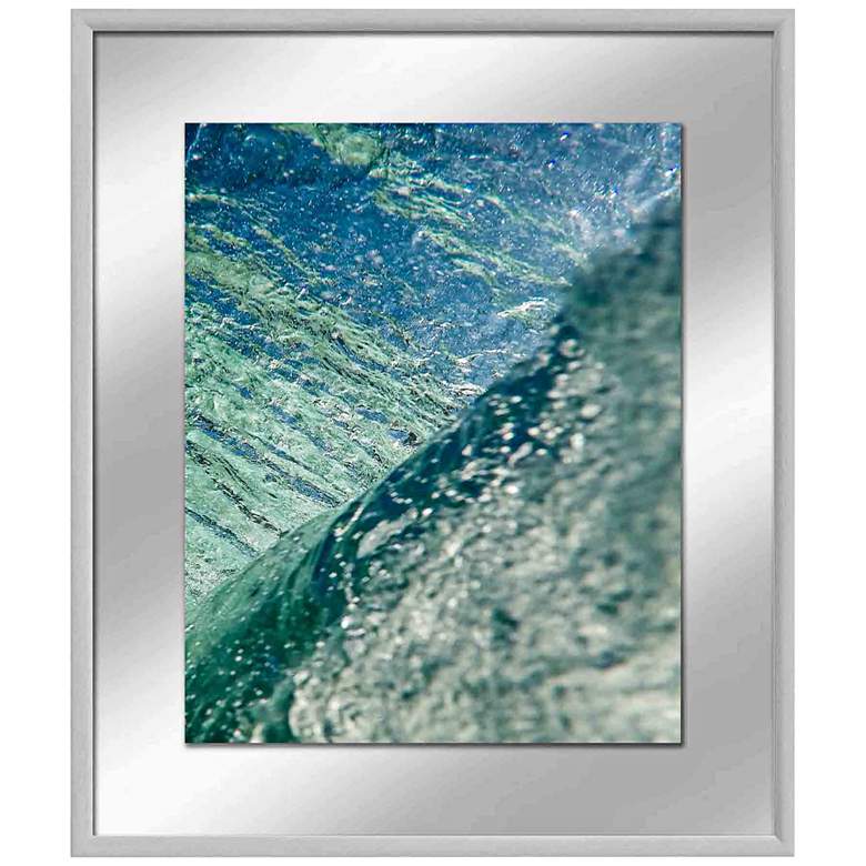 Image 1 In The Curl II 27 1/4 inch High Silver Framed Giclee Wall Art