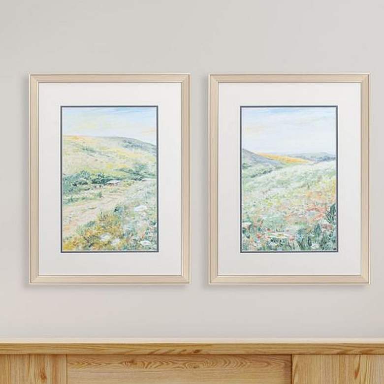 Image 2 In the Hills 26 inchH Rectangular 2-Piece Framed Wall Art Set