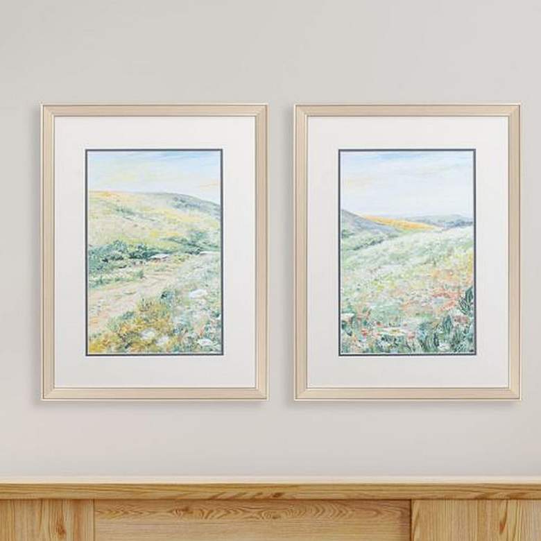 Image 2 In the Hills 26"H Rectangular 2-Piece Framed Wall Art Set