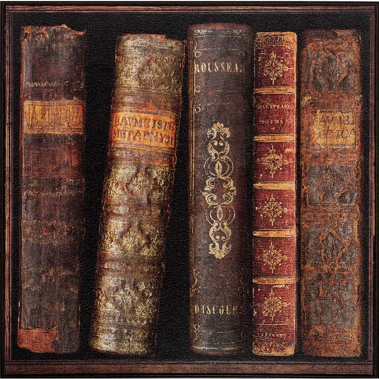 Image 1 In The Library II 27" High Framed Wall Art