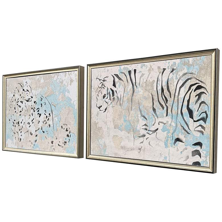 Image 2 In the Mist 25"W x 19"H Contemporary Non-Glass Framed Art Set of 2 more views