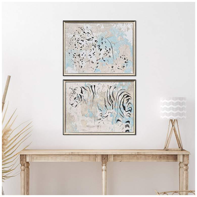 Image 4 In the Mist 25"W x 19"H Contemporary Non-Glass Framed Art Set of 2 more views
