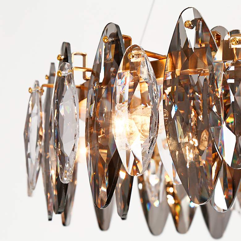 Image 4 Incandescencia 23 1/4"W Brass and Crystal 8-Light Chandelier more views