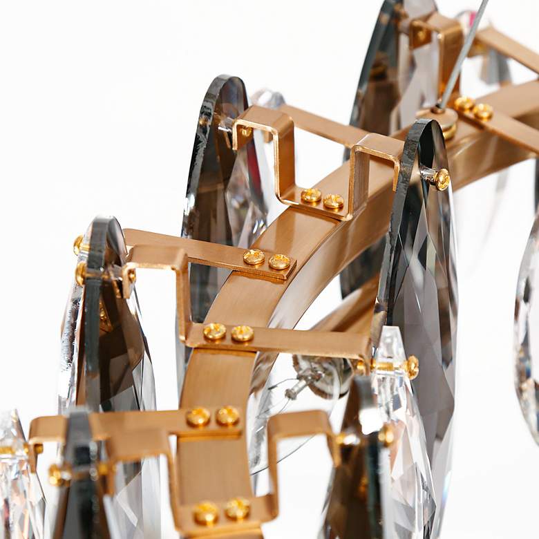 Image 5 Incandescencia 23 1/4"W Brass and Crystal 8-Light Chandelier more views