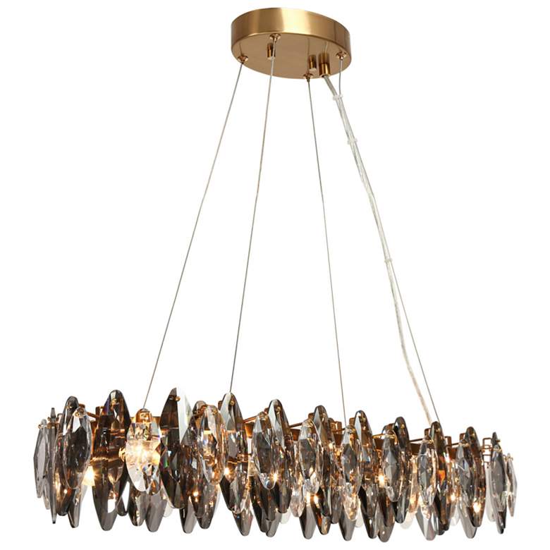 Image 1 Incandescencia 37 1/2" Wide Plating Brass 8-Light Chandelier