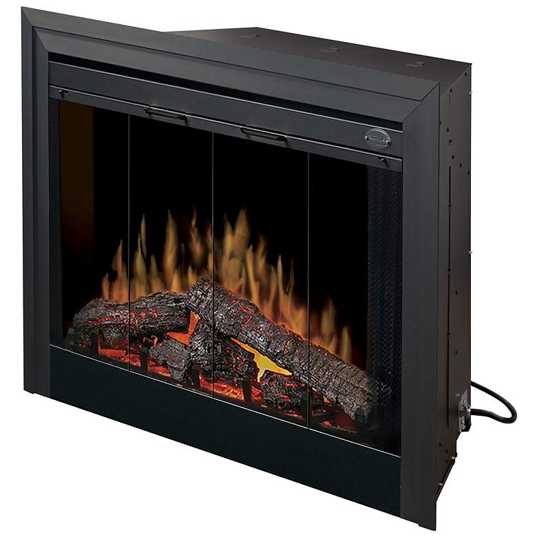 Image 1  inch39 inch Matte Black Built-In Electric Firebox