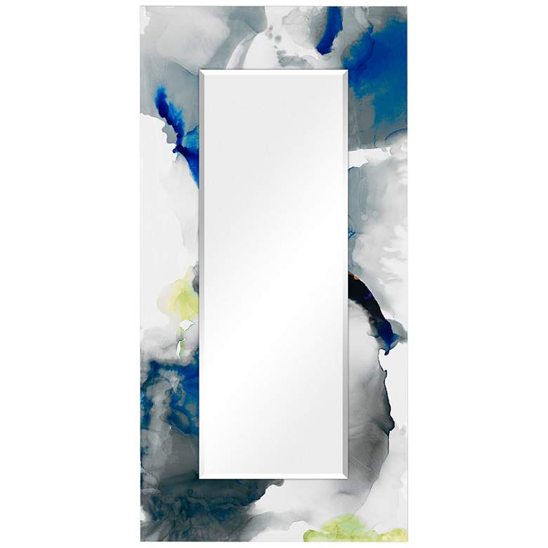 Image 2 "Ephemeral" Printed Tempered Art Glass 36" x 72" Wall M
