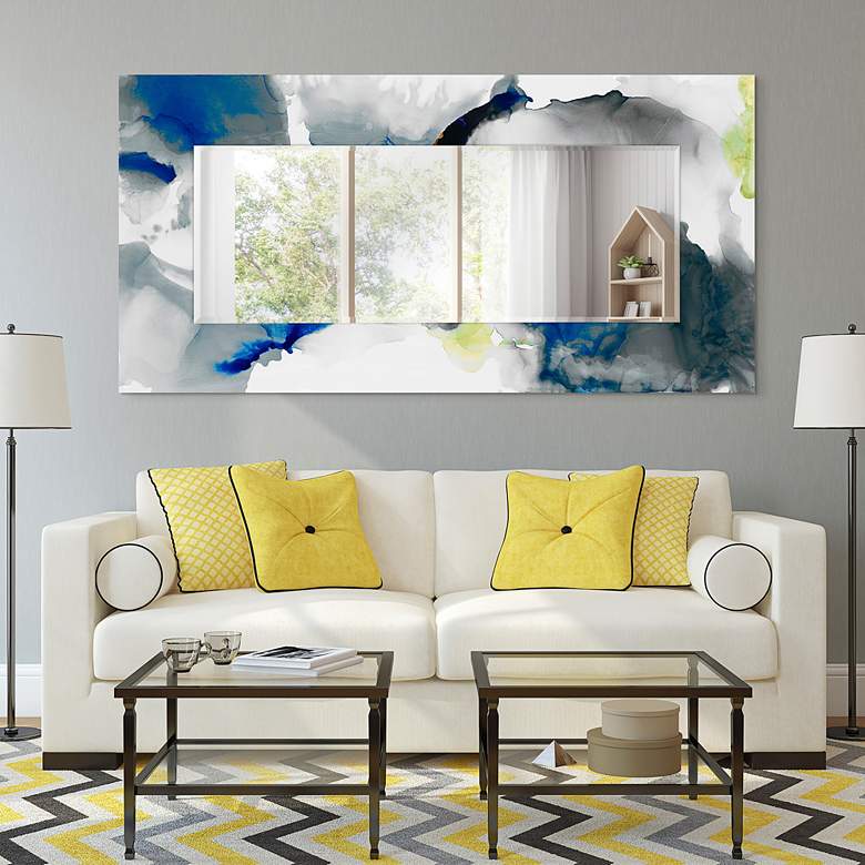 Image 7 "Ephemeral" Printed Tempered Art Glass 36" x 72" Wall M more views