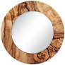 "Forest" Free Floating Printed Glass 36" Round Wall Mirror