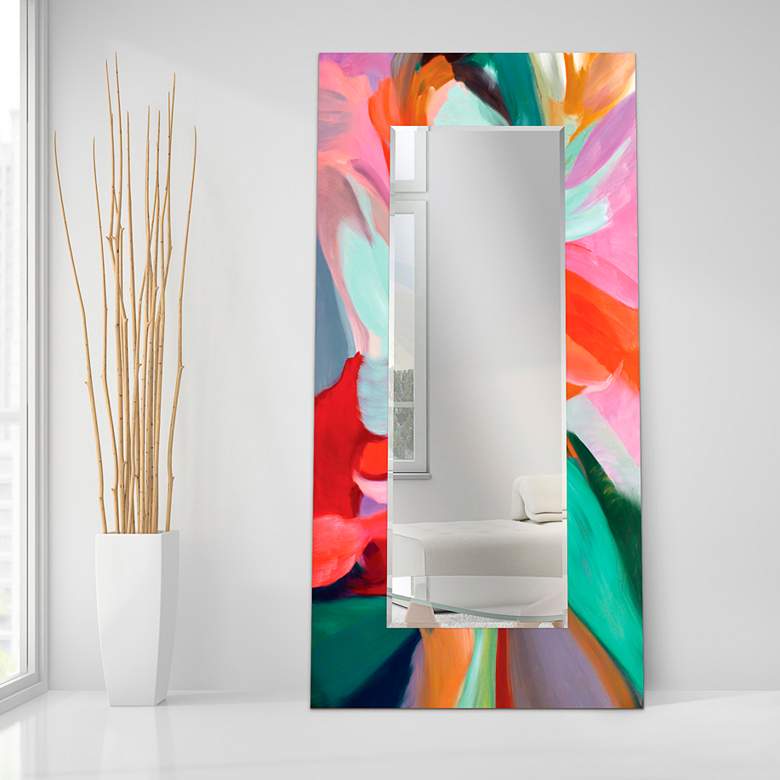 Image 1 "Integrity of Chaos" Printed Art Glass 36" x 72" Wall M