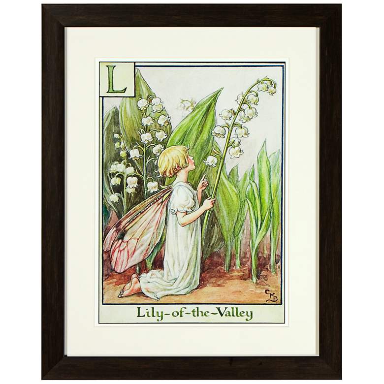 Image 1  inchL inch Is For Lily of the Valley Fairy 20 1/2 inch Wall Art