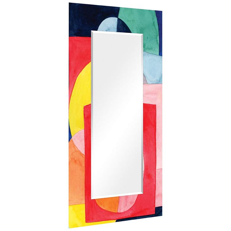 Image 4  inchLaunder II inch Printed Art Glass 36 inch x 72 inch Wall Mirror more views