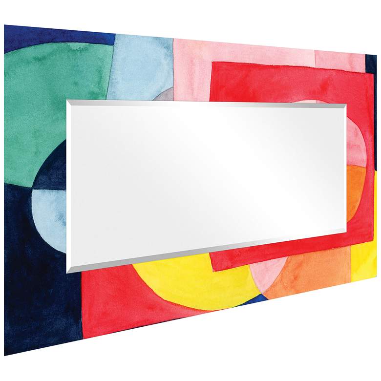 Image 6 "Launder II" Printed Art Glass 36" x 72" Wall Mirror more views