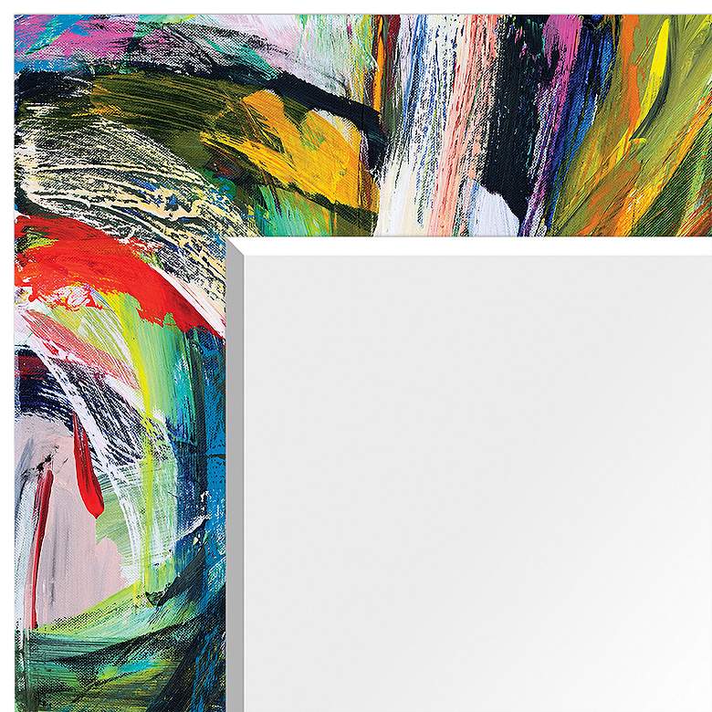 Image 3 "Rock Start I" Printed Art Glass 36" x 72" Wall Mirror more views