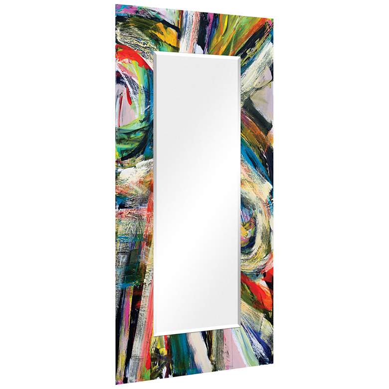 Image 4 "Rock Start I" Printed Art Glass 36" x 72" Wall Mirror more views