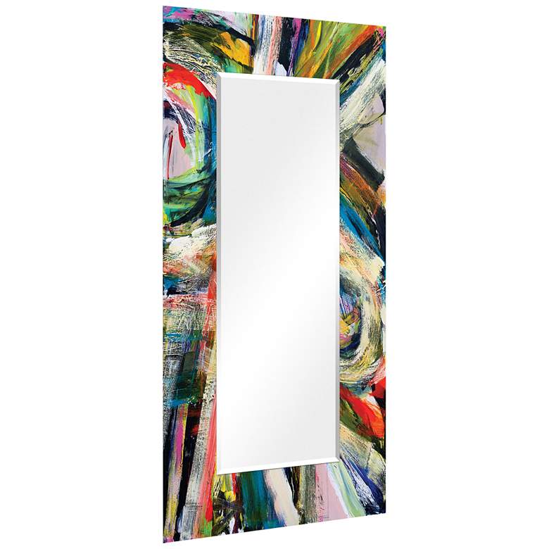 Image 4  inchRock Start I inch Printed Art Glass 36 inch x 72 inch Wall Mirror more views