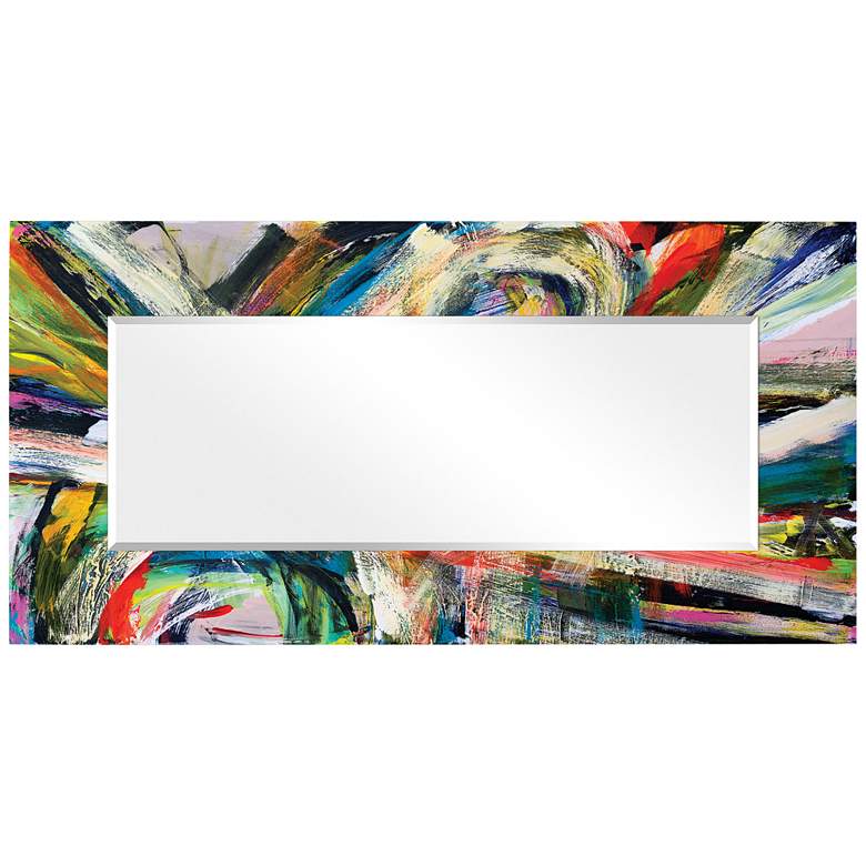 Image 5 "Rock Start I" Printed Art Glass 36" x 72" Wall Mirror more views