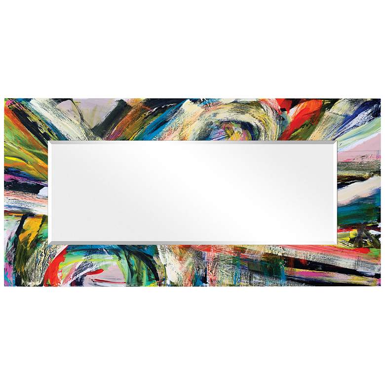 Image 5  inchRock Start I inch Printed Art Glass 36 inch x 72 inch Wall Mirror more views