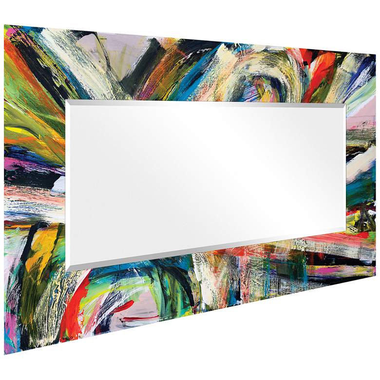 Image 6 "Rock Start I" Printed Art Glass 36" x 72" Wall Mirror more views