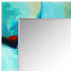 Image3 of "Sky" Free Floating Printed Art Glass 36" x 48" Wall Mi more views