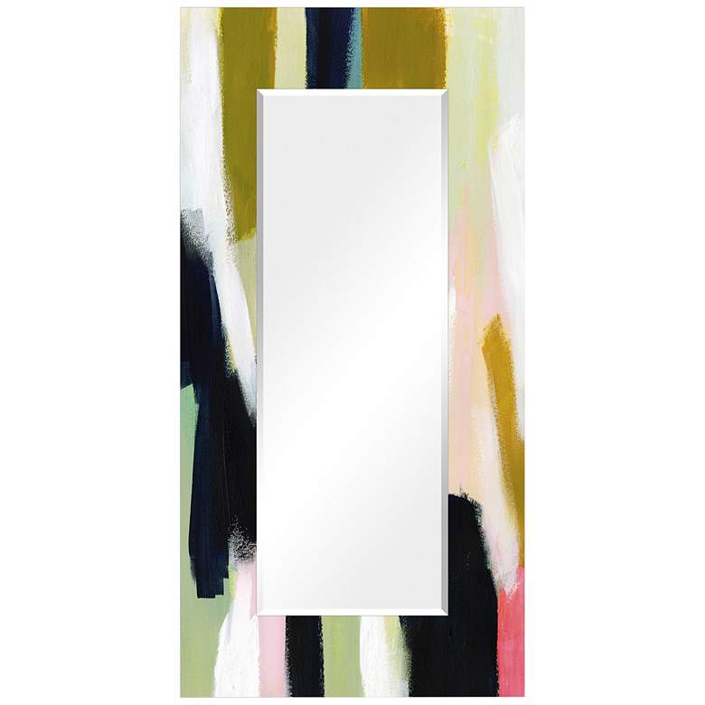 Image 2  inchSunder II inch Printed Art Glass 36 inch x 72 inch Wall Mirror