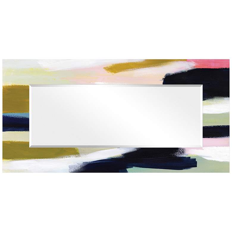 Image 5 "Sunder II" Printed Art Glass 36" x 72" Wall Mirror more views