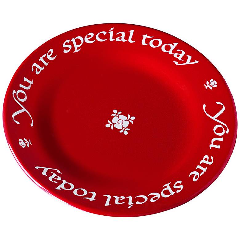 Image 1  inchYou are Special Today inch Red Plate