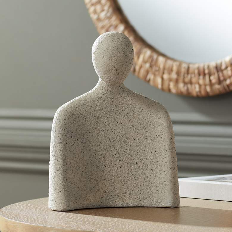 Image 1 Incognito 10 3/4" High Matte White Figurine