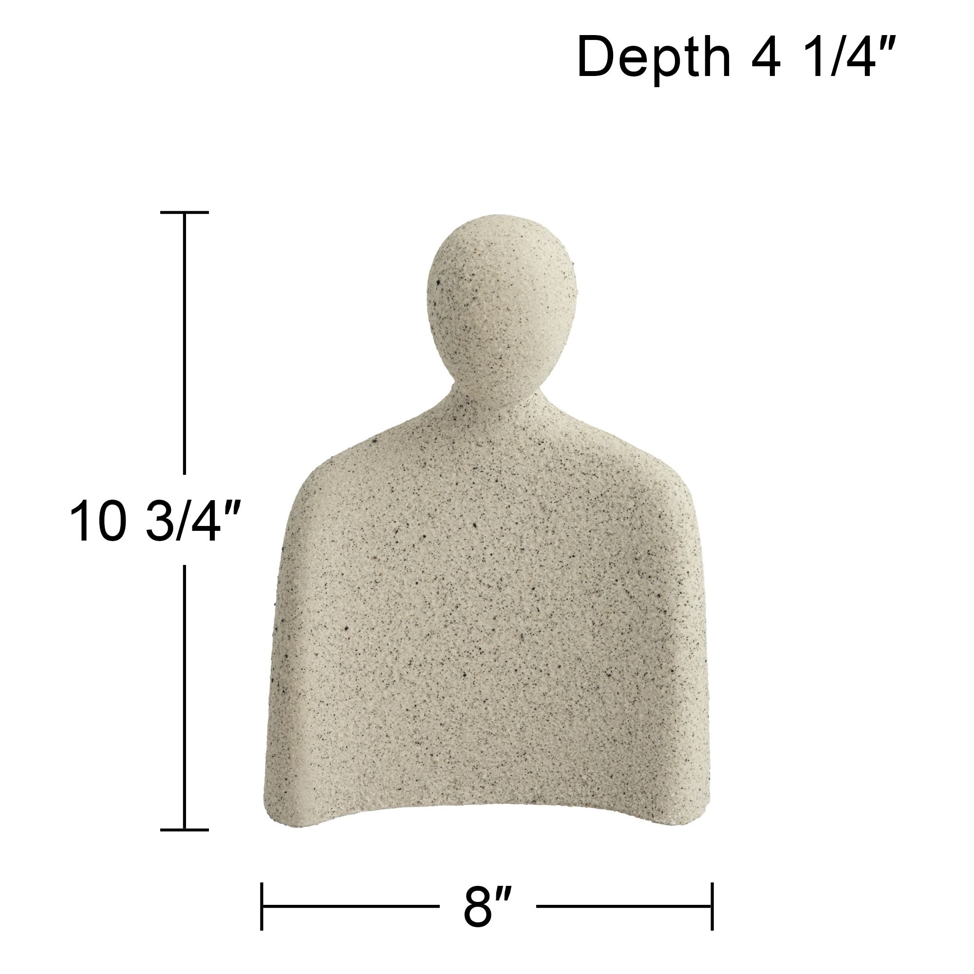 Incognito 10 3/4" High Matte White Figurine