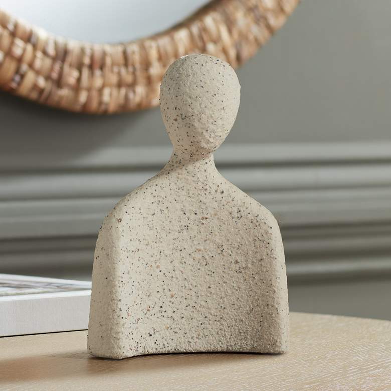 Image 1 Incognito II 8 1/2" High Matte White Figurine
