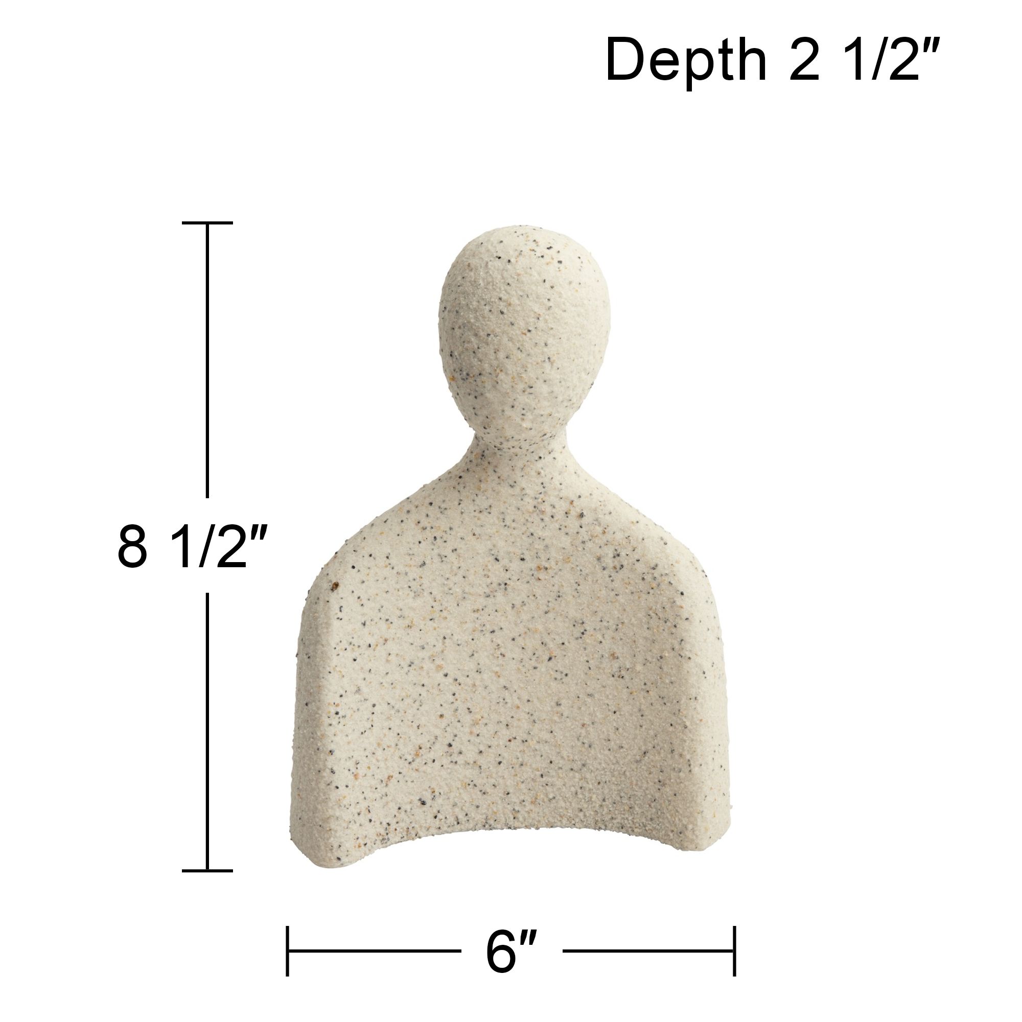 Incognito II 8 1/2" High Matte White Figurine