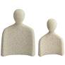 2_Incognito Matte White Figurines Set of 2