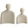 Incognito Matte White Figurines Set of 2