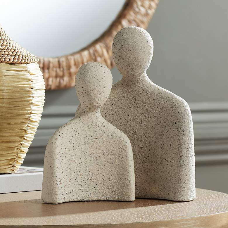 Image 1 Incognito Matte White Figurines Set of 2