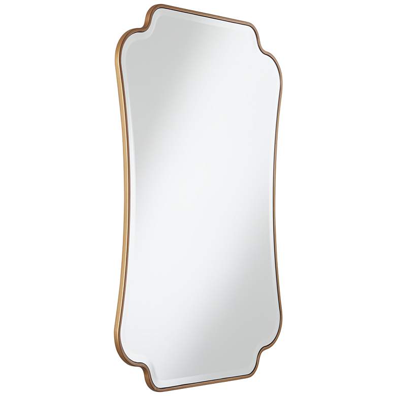 Image 5 Indara Antique Gold 27" x 38" Scallop Wall Mirror more views