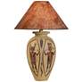 Indian Dance Handcrafted Desert Red Southwest Table Lamp
