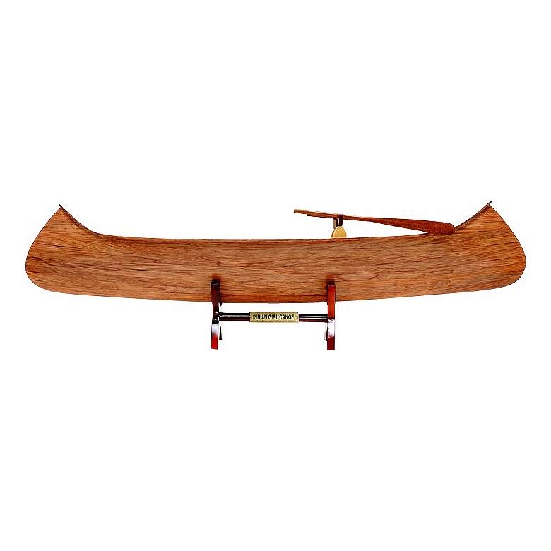 Image 1 Indian Girl Canoe Replica Model