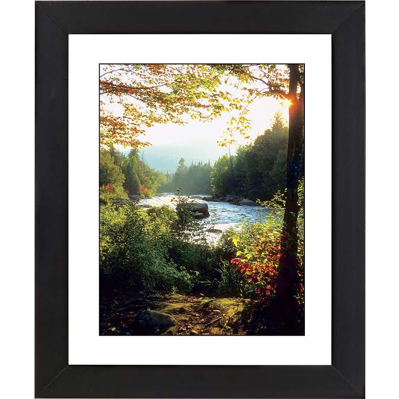 Image 1 Indian Summer Day Black Frame Giclee 23 1/4 inch High Wall Art