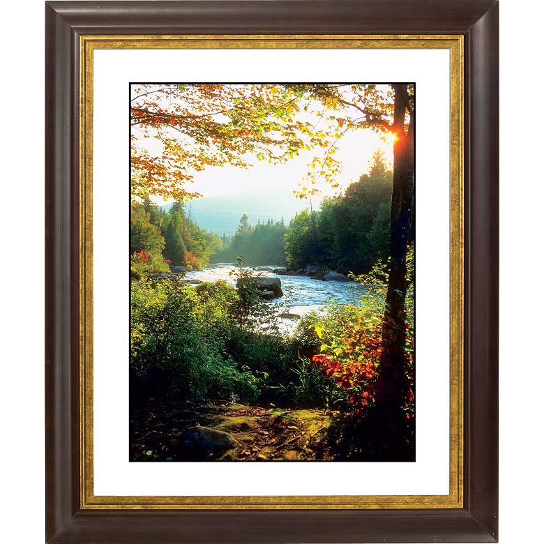 Image 1 Indian Summer Day Gold Bronze Frame Giclee 20 inch High Wall Art