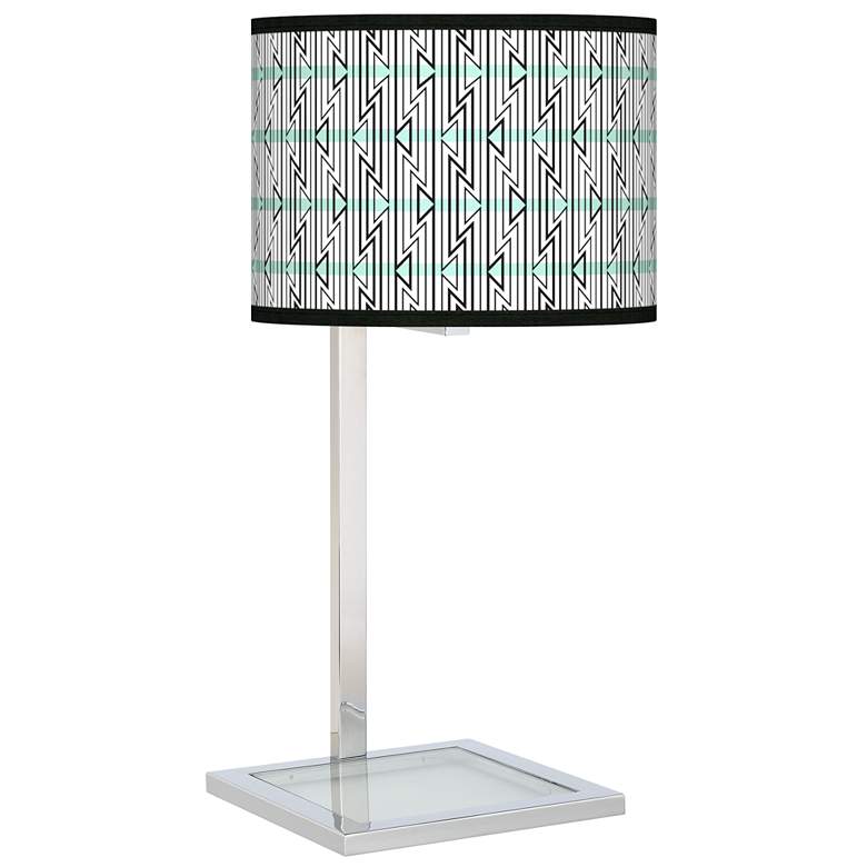 Image 1 Indigenous Glass Inset Table Lamp