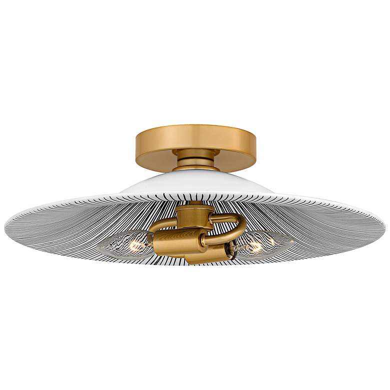 Image 1 Indigo 2-Light Light Gold Flush Mount