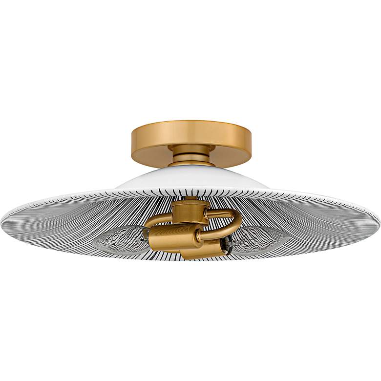 Image 2 Indigo 2-Light Light Gold Flush Mount more views