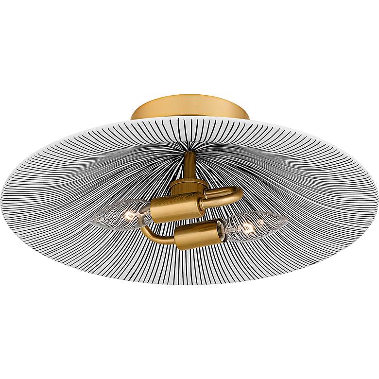 Image 4 Indigo 2-Light Light Gold Flush Mount more views