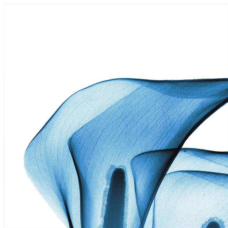 Image 4 Indigo Calla Lililes 24" Square Glass Graphic Wall Art more views