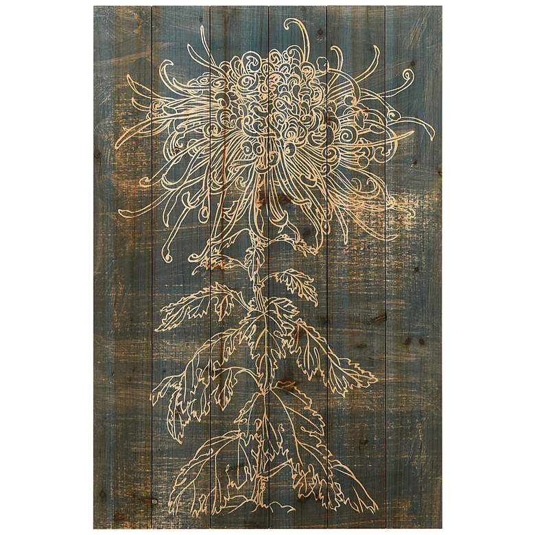 Image 2 Indigo Dance 36" High Giclee Print Solid Wood Wall Art