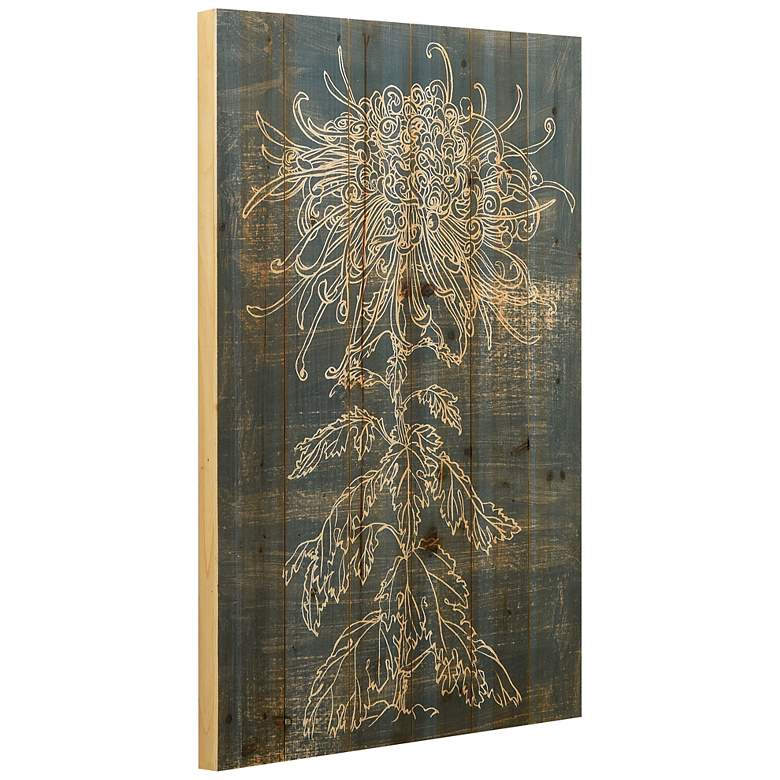 Image 4 Indigo Dance 36" High Giclee Print Solid Wood Wall Art more views