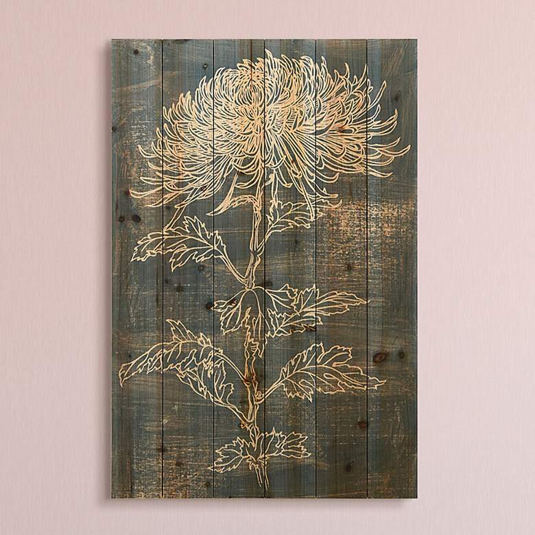 Image 1 Indigo Dance II 36" High Giclee Print Solid Wood Wall Art